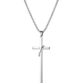 تصویر گردنبند صلیب بلند کد ۱۲۱۳ 