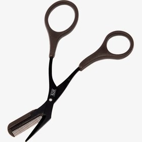 تصویر قیچی و شانه ابرو Chestnut Eyebrow Scissors with Comb
