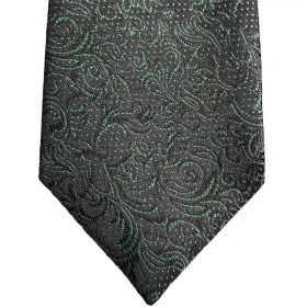 تصویر کراوات سبز طرح‌دار کلاسیک 
