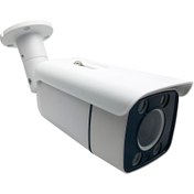 تصویر دوربین مداربسته بولت 8 مگاپیکسل دید در شب رنگی IP مدل CC-2005 CCTV IP Bullet 8mp Dual light imx 415 CC-2005