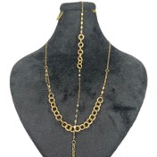 تصویر سرویس نیم ست طلا کارتیه و زنجیر 