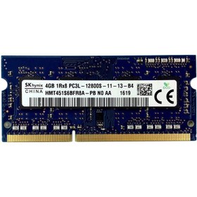 تصویر رم لپ تاپ DDR3L تک کاناله ۱۶۰۰ مگاهرتز CL11 هاینیکس مدل PC3L ظرفیت 4 گیگابایت 