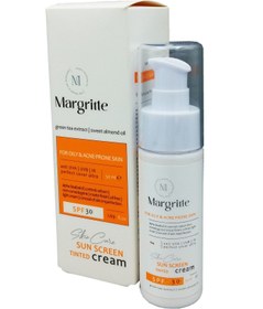 تصویر کرم ضد آفتاب رنگی spf30 پوست چرب مارگریت margritte sunscreen for oily and ance-prone skin