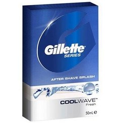 تصویر افتر شیو کول‌ویو ژیلت مناسب پوست‌حساس 50میل GILLETTE AFTER SHAVE COOL FRESH WAVE FRESH 50 ML