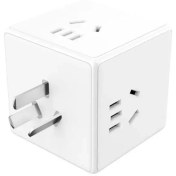 تصویر چند راهی مکعبی قابل اتصال به پریز میجیا شیائومی Xiaomi Mijia Magic Cube Socket Plug Multifunctional USB Charger 