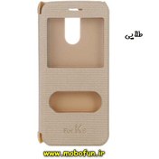 تصویر کیف کلاسوری گوشی LG K8 2017 ال جی طرح کتابی طلایی کد 5 