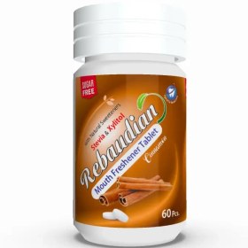 تصویر قرص خوشبو کننده دهان با طعم دارچین ربودیان بسته 60 عددی Mouthwash flavored tablets with Roboudian cinnamon flavor, 60 packs