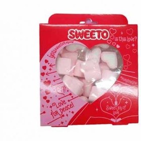 تصویر مارشمالو قلبی سویتو sweeto حجم 90 گرم 