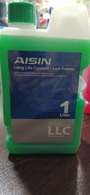 تصویر کولانت آیسین یک لیتری سبز وارداتی ژاپنی One-liter green Aisin coolant imported from Japan