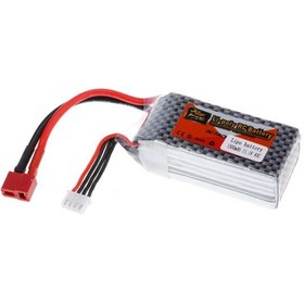 تصویر باتری لیتیومی قابل اتصال برای کوادکوپتر مسابقه‌ای FPV برند zop power Plug Lipo Battery For FPV Racing Quadcopter