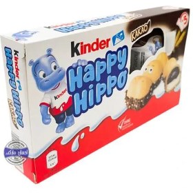 تصویر بیسکویت کیندر happy hippo بسته 5 عددی Kinder happy hippo biscuits, pack of 5