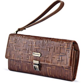 تصویر کیف پاسپورتی طرح مثلث کد 601121 