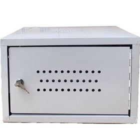 تصویر رک دیواری ۶ یونیت اقتصادی مشکی 