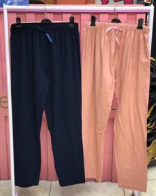 تصویر شلوار ساده مرغکی - گلبهی 