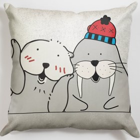 تصویر کوسن کودک، مخمل، کد: K45-16/1 