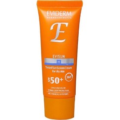 تصویر ضد آفتاب بی رنگ پوست خشک اویدرم SPF 50 