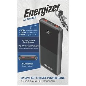 تصویر شارژر همراه انرجایزر مدل UE10067PQ ظرفیت 10000 میلی آمپرساعت Energizer UE10067PQ 10000mAh PowerBank