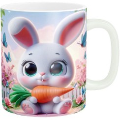 تصویر ماگ طرح خرگوش کد 02 