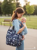 تصویر ساک لوازم کوله ای چیکو کد ۱۰۷۰ - حیوانات و کاج_طوسی 