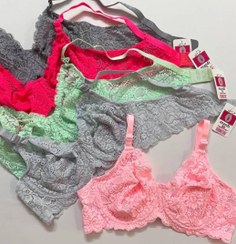 تصویر سوتین دانتل فنردار مردی رنگ کرم سایز ۸۰ 