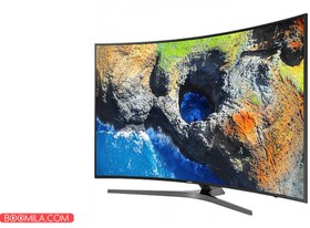 تصویر تلویزیون ال ای دی هوشمند خمیده سامسونگ مدل 65NU7950 سایز 65 اینچ Samsung 65NU7950 Curved Smart LED TV 65 Inch