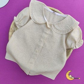 تصویر شومیز دخترانه لینن یقه ب ب 