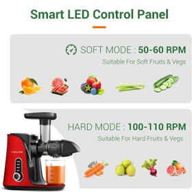 تصویر عصاره گیر امزشف مدل GM3001 AMZCHEF Cold Press Juicer GM3001