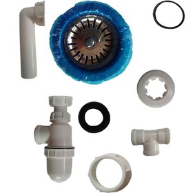 تصویر سینک گرانیتی لوتوس مدل L101 سایز ۵۰×۸۰ | تک لگن سینی‌دار، مقاوم و ضدخش با مواد ترک + سیفون - مشکی Lotus Granite Sink Model L101 – Size 50×80 | Single Bowl with Drainer, Made with Turkish Materials + Siphon Included