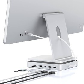 تصویر هاب تایپ سی و هارد SSD پاورولوژی مدل Powerology Pmssdd 24Inch iMac Compatible Usb-C Hub & Stand Withe SSD Enclosure