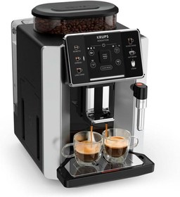 تصویر اسپرسوساز تمام اتوماتیک Krups فرانسه مدل Sensation C90 نقره‌ای مشکی KRUPS Sensation C90, Full Automatic Espresso Machine EA910E10, Silver Black