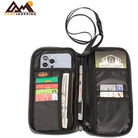 تصویر کیف پاسپورتی هپی کمپ مدل 46823 با جنس کتان 