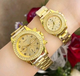 تصویر ساعت مچی مردانه یا زنانه رولکس Rolex نگین دار کد 963 