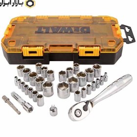 تصویر ست 34 عددی بکس 1/4 و 3/8 اینچ دیوالت مدل DWMT45034 