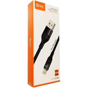 تصویر کابل فست شارژ پی وی سی USB به Lightning (آیفون) بیوا (Biva) مدل C-02L طول 1.2 مت 