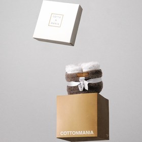 تصویر حوله سفید Cotto n Mania anthracit 404 آنتراسیت COTTONMANIA 