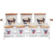 تصویر ست پاسماوری 7 پارچه مدل P6010 به همراه استند 