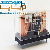 تصویر رله شیشه ای ۸ پایه تک کنتاکت ۲۳۰ ولت ۱۶ آمپرE71-230vAC 