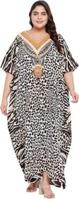 تصویر لباس خواب زنانه Gypsie Blu Kaftan Nighty زنانه پلی استر سایز پلاس ماکسی بلند کتانی ساحلی با آستین خفاشی لباس خواب مجلسی گاه به گاه زنانه - ارسال 20 روز کاری Gypsie Blu Kaftan Nighty for Women Polyester Plus Size Long Maxi Dresses Beach Caftan Cover Up Batwing Sleeve Casual House Dress Sleepwear for Lady Girls