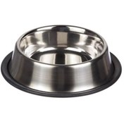 تصویر ظرف آب و غذای استیل سگ و گربه سایز ۴ 