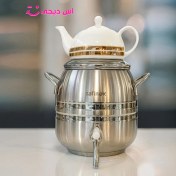 تصویر کتری قوری خمره ای دسته استیل سافينوکس مدل 005 