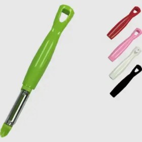 تصویر پوست کن قلمی استیل دسته رنگی یونیک کد UN-3200 