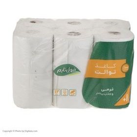 تصویر دستمال توالت فول تایم بسته 12 عددی 