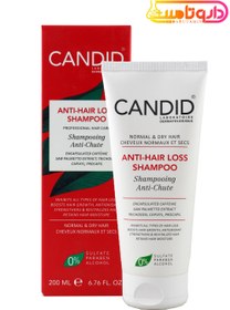 تصویر شامپو ضد ريزش مو کاندید مناسب موی خشک حجم 200 میل Candid Anti Hair Loss Shampoo for dry Hair 200ml