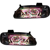 تصویر چراغ جلو اسپرت جمع ساز مدل هگزا 3D فول کالر مناسب پراید ۱۳۱ 