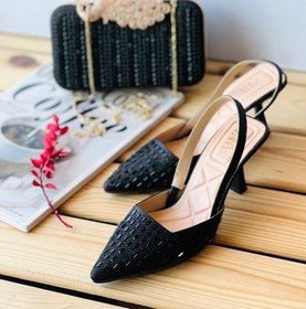 تصویر کفش مجلسی بسیار شیک زنانه/دخترانه مدل زارا جدید پاشنه ۷سانت با قیمتی عالی و رقابتی Women's shoes