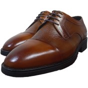 تصویر کفش اداری مجلسی چرم طبیعی مردانه | مشکی و قهوه ای | کفش ثامن - 4 