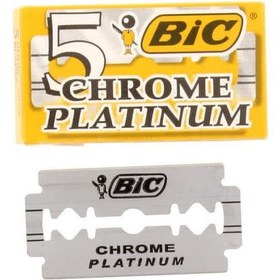 تصویر تیغ دبل ایج بیک 1+3 عدد Bic Chrome Platinum 3+1 pcs