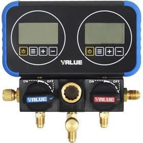 تصویر گیج دوقلو دیجیتال ولیو مدل value vrm2-0101i ساخت چین VALUE VRM2-0101I MANIFOLD SERVICE