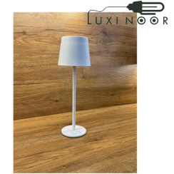 تصویر چراغ رومیزی شارژی اف ای سی مدل FEC-9210-5W سفید دیمردار 