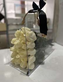 تصویر پارتی بگ (کیف گل رز سفید ) 